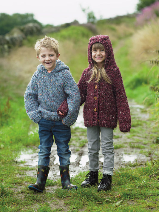 JB755 kids Knitting Cardigan Pattern - James C Brett
