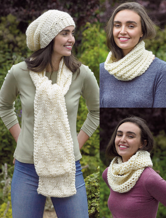 JB781 Knitting Hat & Scarf Pattern - James C Brett