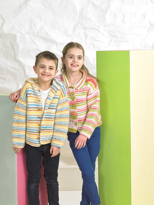 JB826 kids Knitting cardigan Pattern - James C Brett