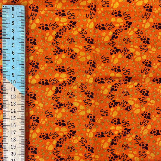 Jungle Patterns Cotton Orange