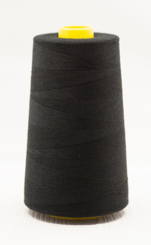 Black - 5000 yards cones, polyester thread