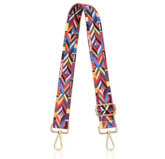 Geometric bright bag strap