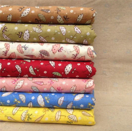 7 piece umbrella patchwork fabric