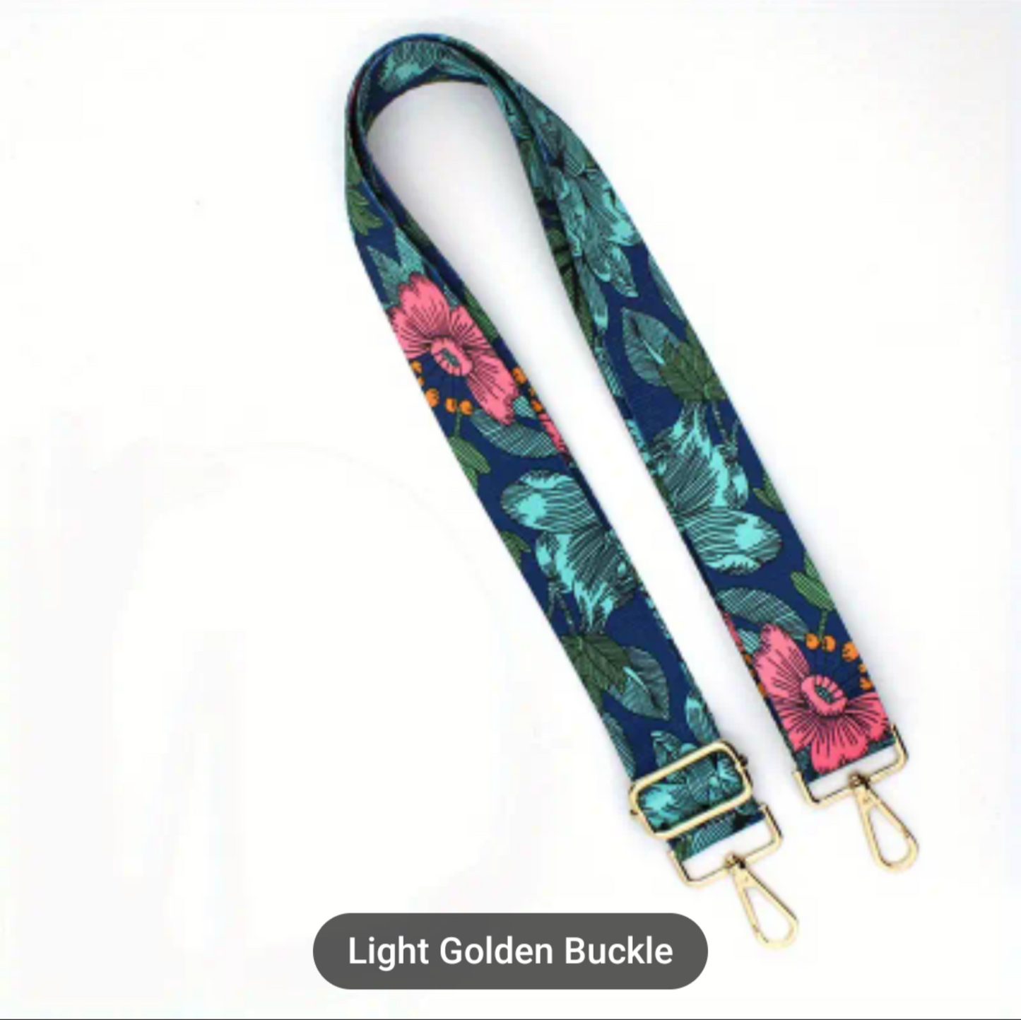 Floral & Gold Bag Strap