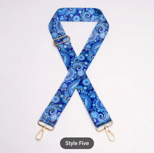 Blue Swirl Bag Strap