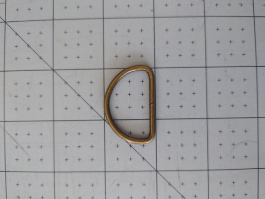 32mm D Ring - Antique Brass