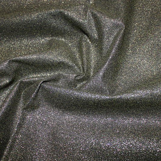 Black Glitter Cotton 1m 60cm piece