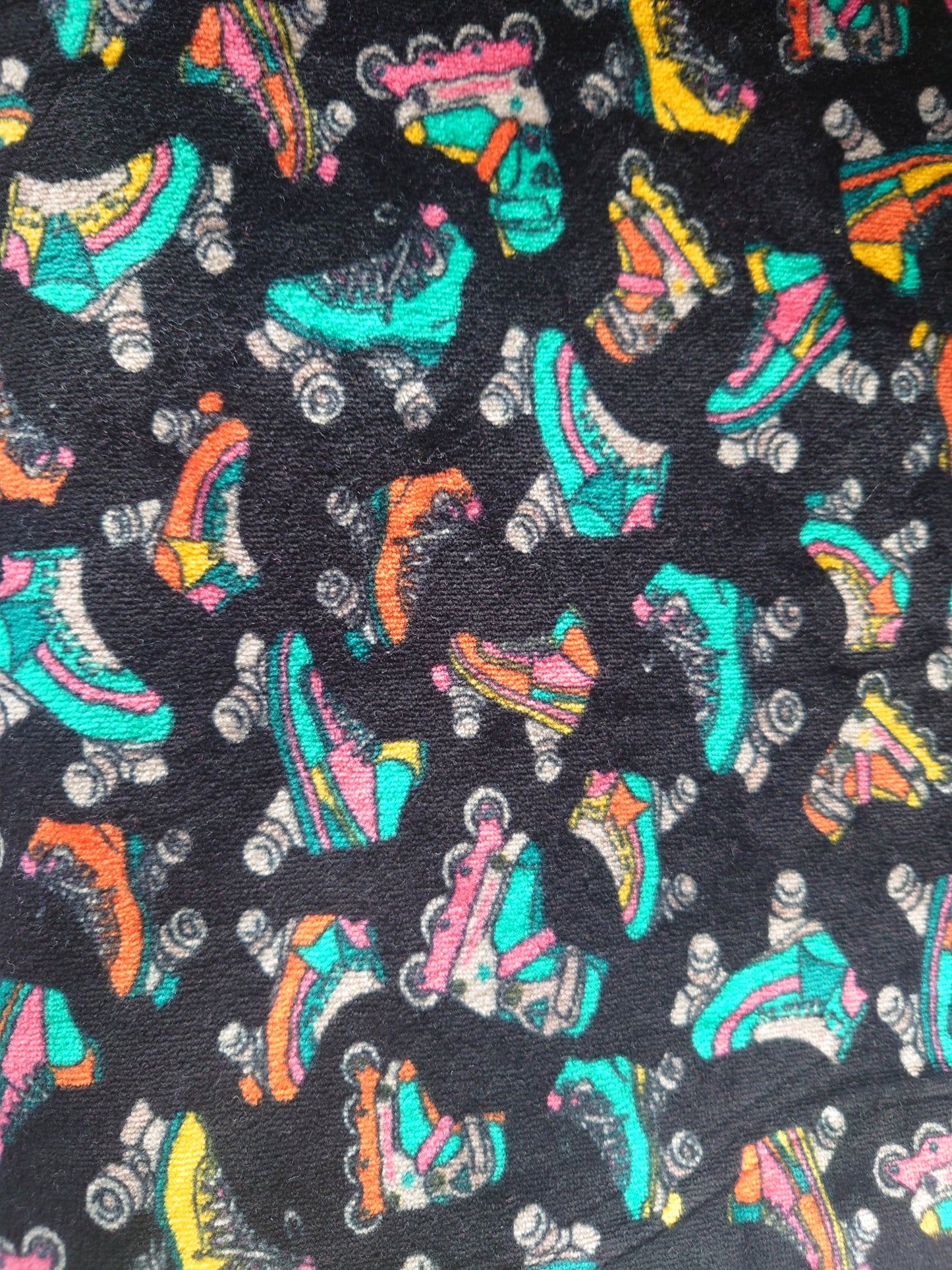 Black Retro Roller Skates Velour type 2m