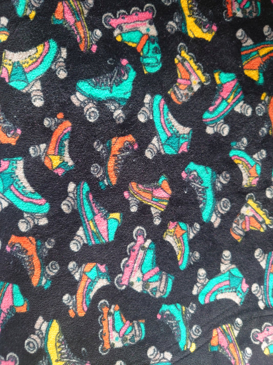 Black Retro Roller Skates Velour type 2m