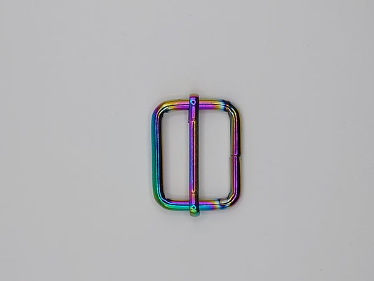 25mm rectangle slider - Rainbow