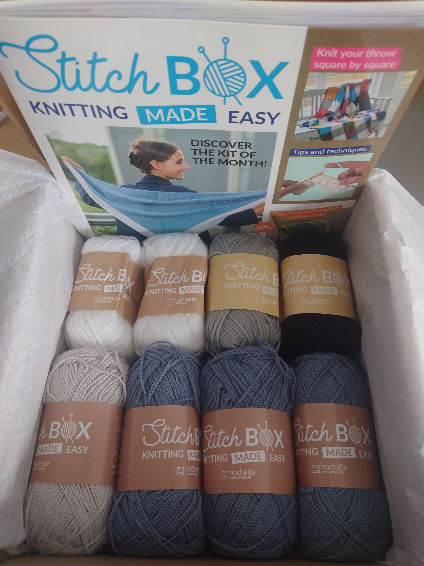 Stitch box, yarn & pattern booklet, box 7