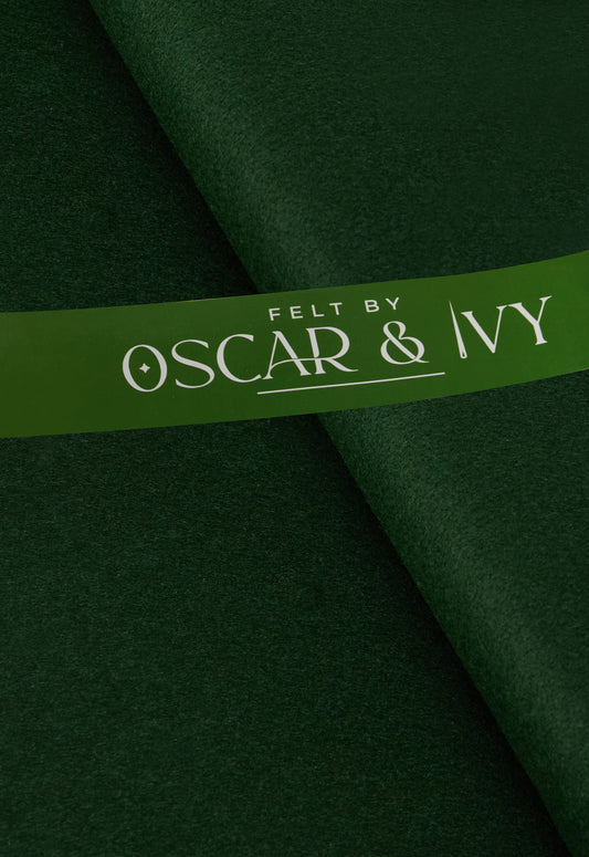 Felt - 36″/ 90cm wide, 30% wool, 70% viscose – colour 4 Holly