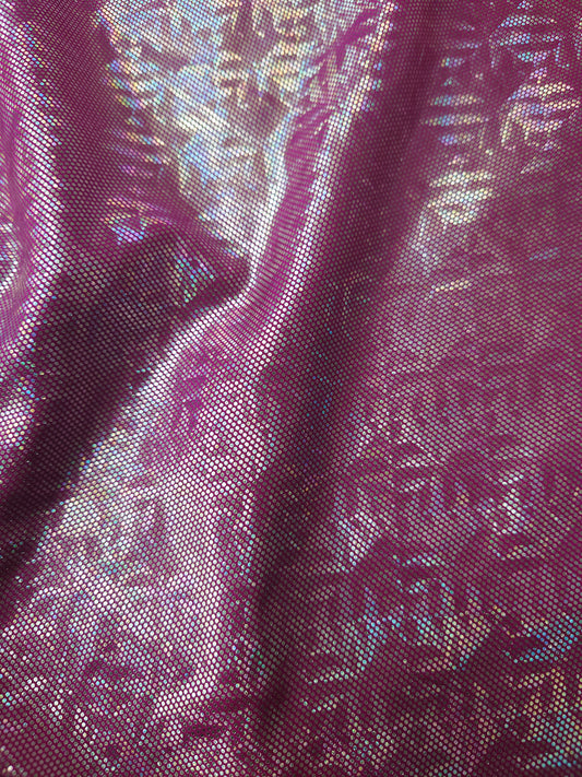 Pink Shiny Mirror Lycra