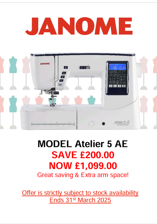 Janome Atelier 5 Anniversary Edition Sewing Machine