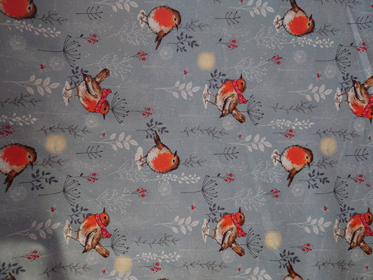 Winter Robins Nutex 100% Cotton