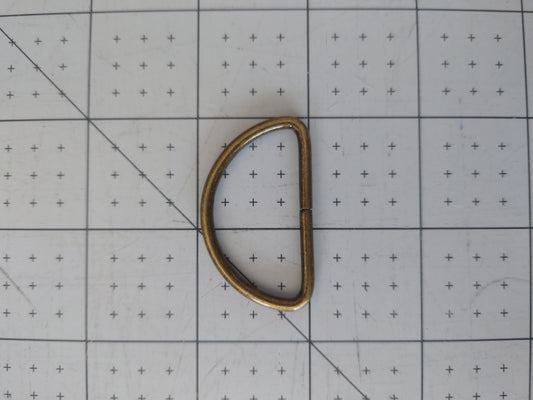 38mm D Ring - Antique Brass