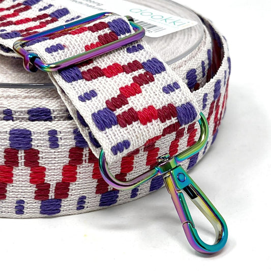 40mm webbing : Natural/Purple/Bordeaux/Red