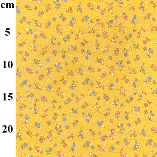 Yellow Ditzy Floral Cotton Poplin