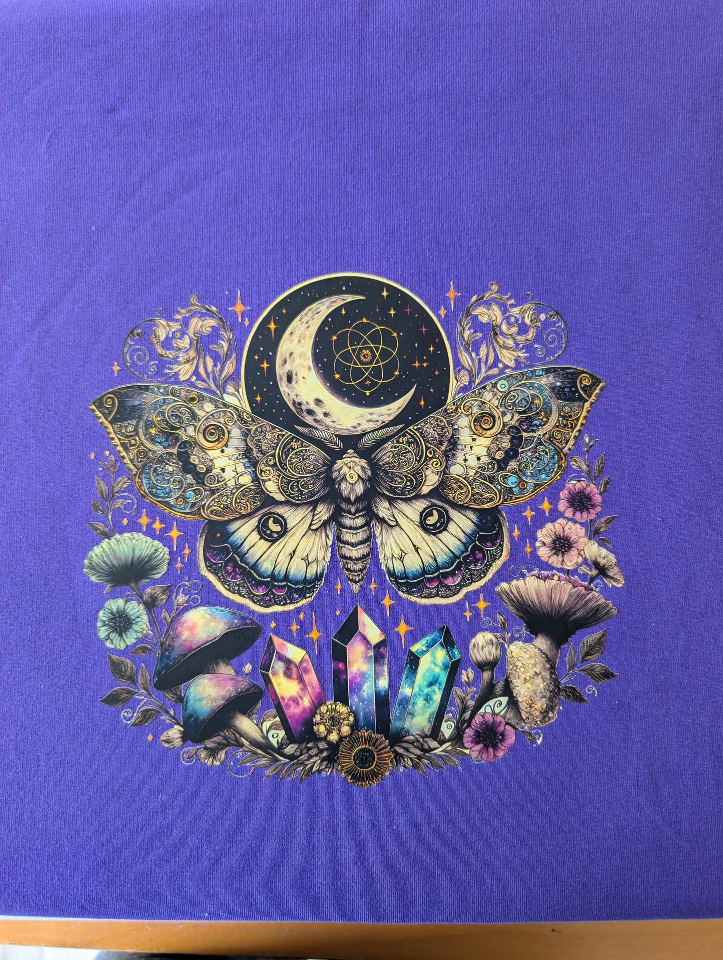 Iron on transfer - Moth crystals