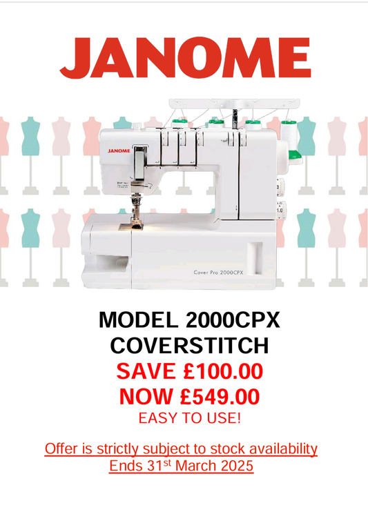 Janome 2000CPX Cover Stitch Machine