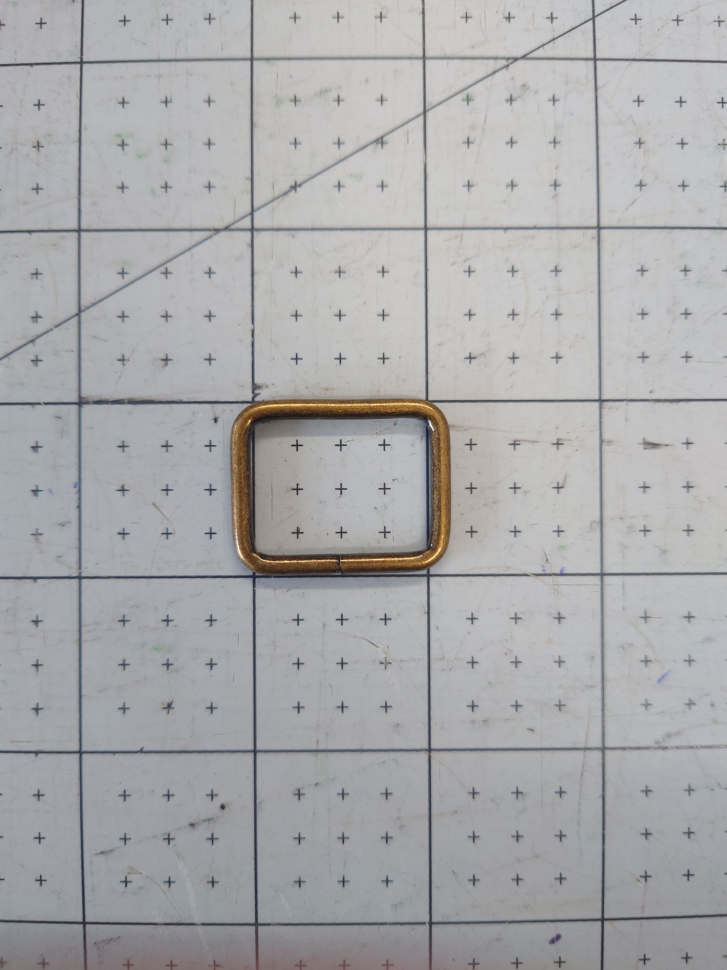 25mm antique brass rectangle connector