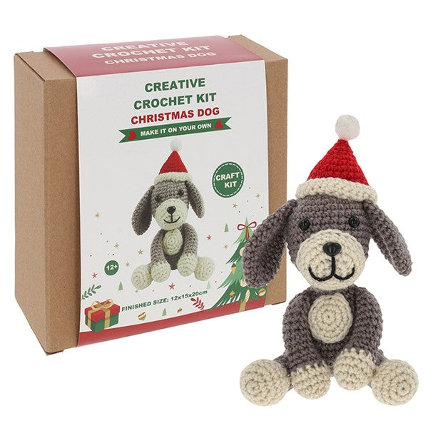 Christmas dog crochet kit
