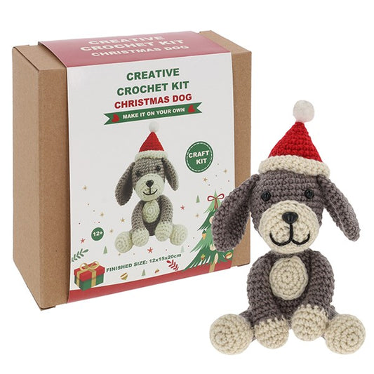 Christmas dog crochet kit