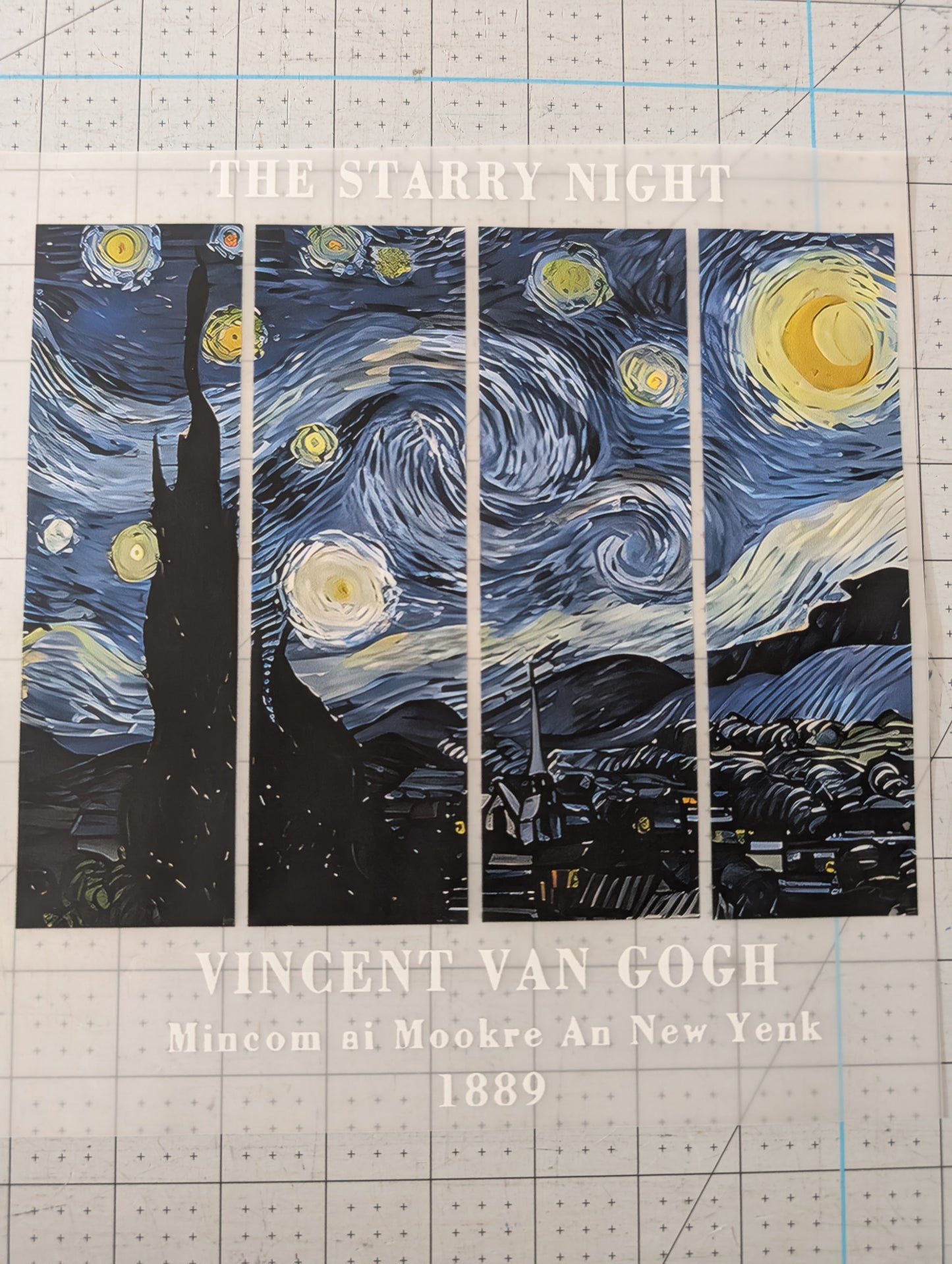 Iron on transfer - the starry night