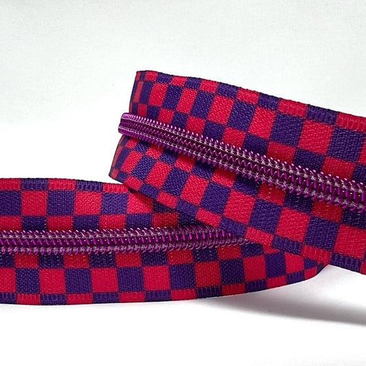 Chequer board #5 zip tape