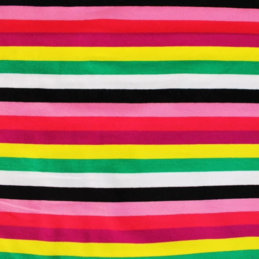 Rainbow Stripe Cotton Jersey