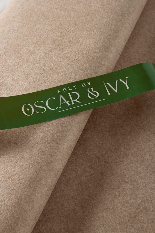 Felt - 36″/ 90cm wide, 30% wool, 70% viscose – colour M1 Marl Fawn