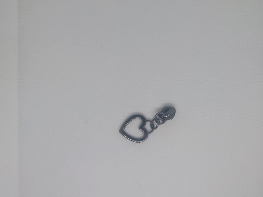 Gunmetal Heart #5 Zip Slider