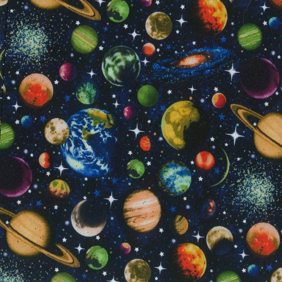 Nutex Space glitter 100% cotton