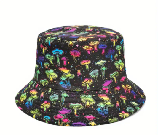 Rainbow Mushrooms Bucket Hat