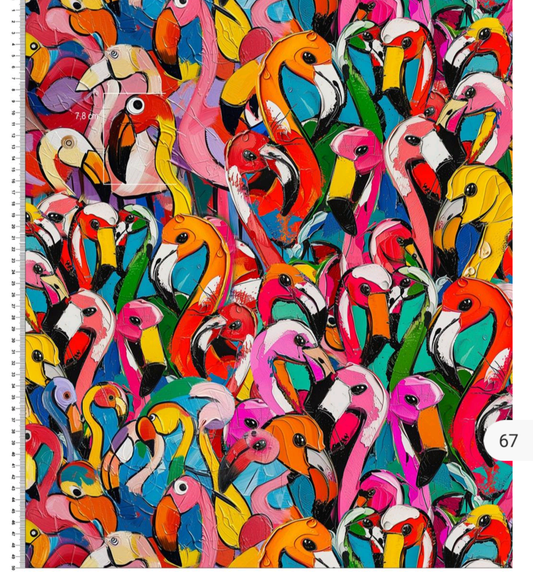 Flamingo Art French Terry