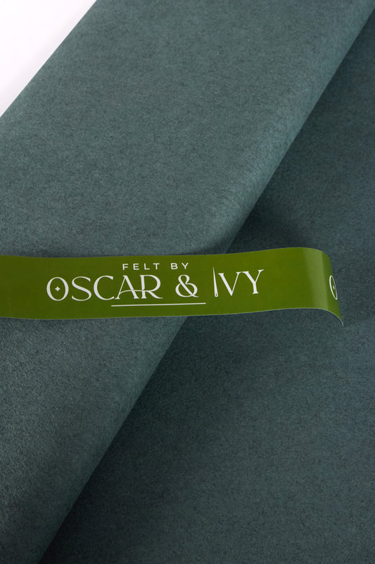 Felt - 36″/ 90cm wide, 30% wool, 70% viscose – colour M4 - Marl Jade