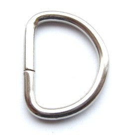 25mm D Ring - silver