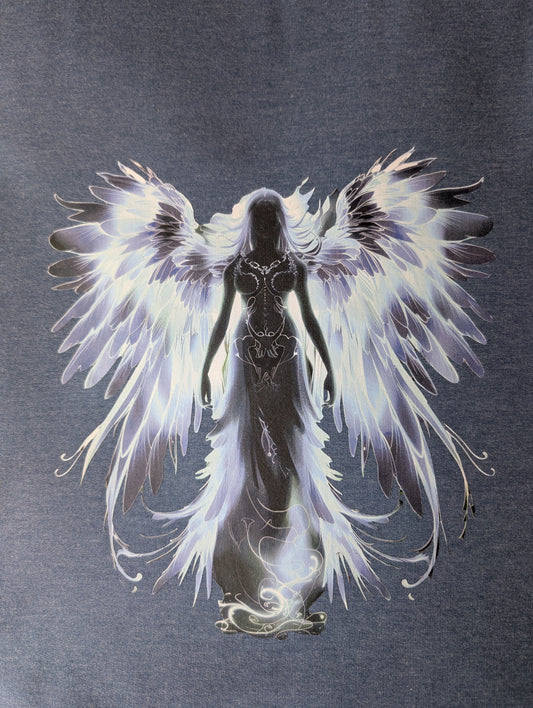 Iron on transfer - blue angel 8" x 9"