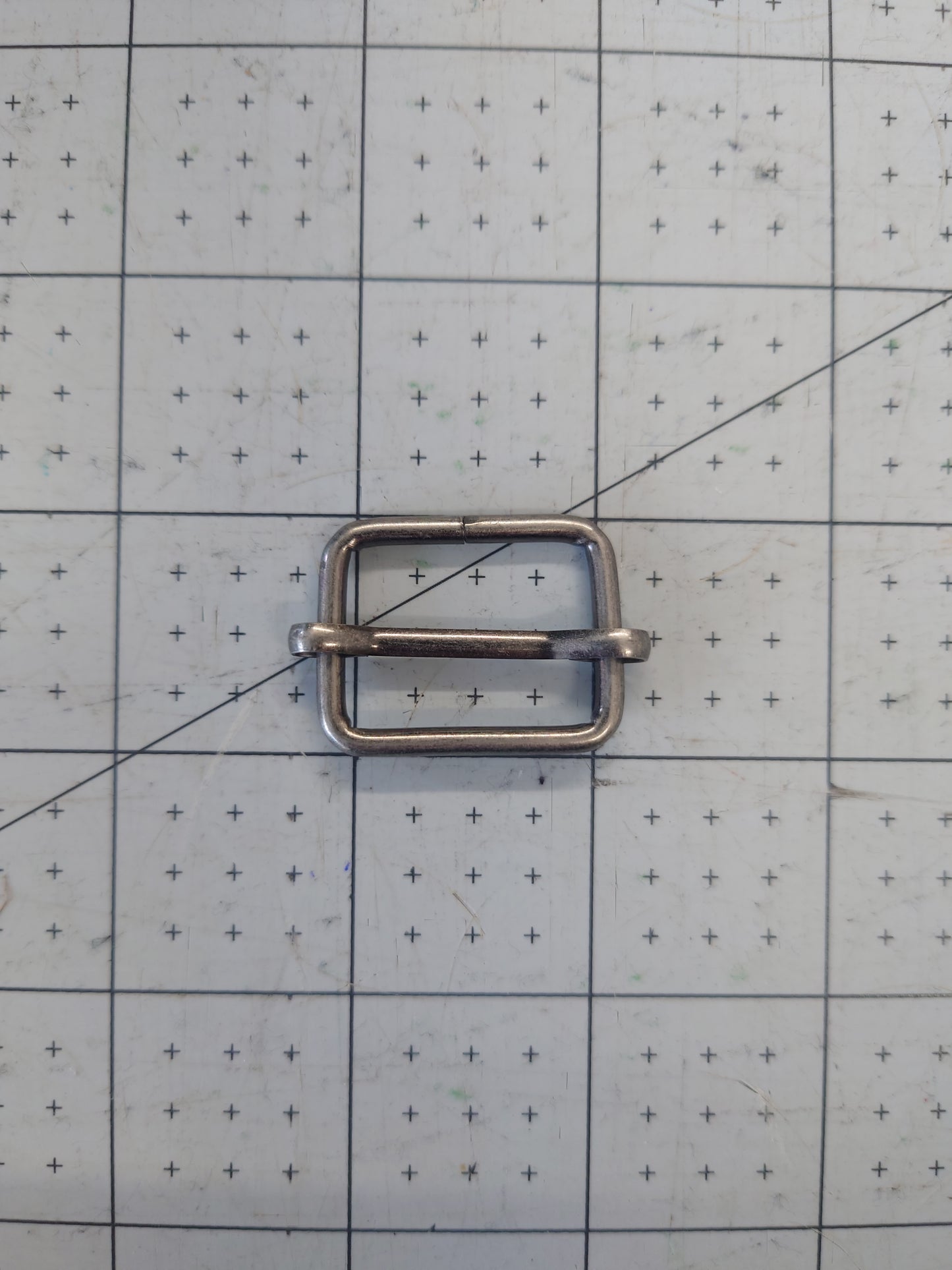 25mm antique silver rectangle slider