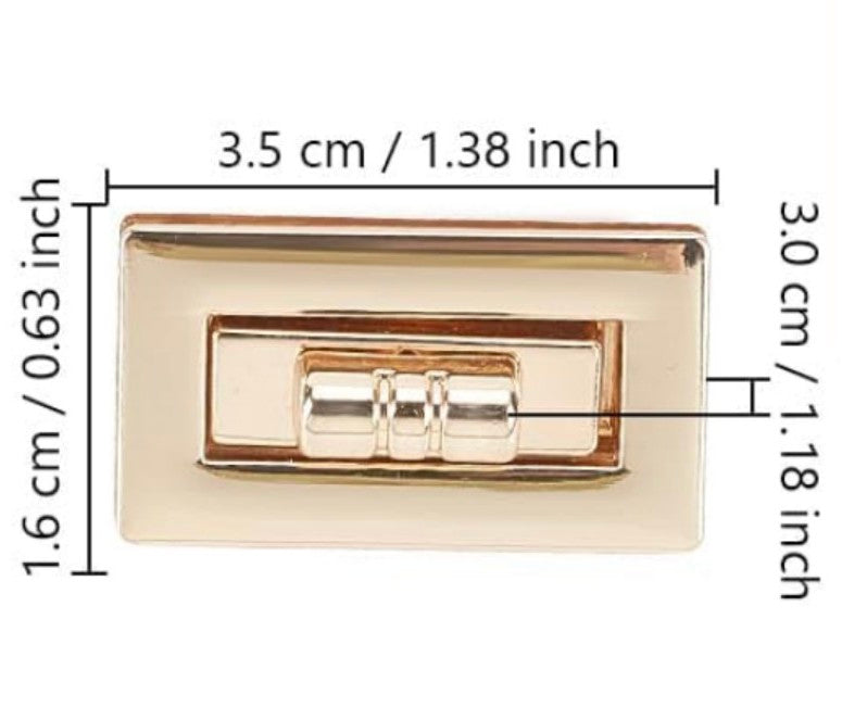 Rectangle twist lock bag fastening
