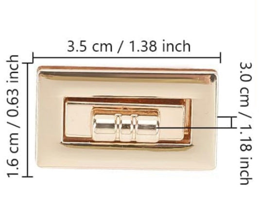 Rectangle twist lock bag fastening