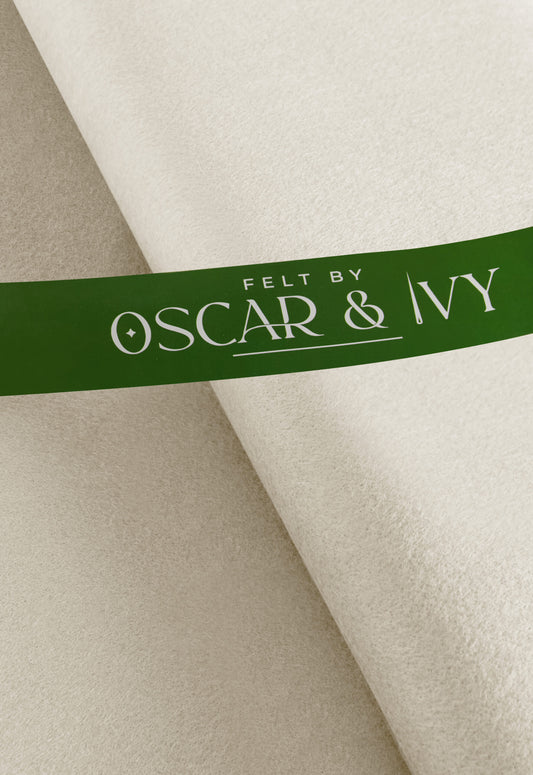 Felt - 36″/ 90cm wide, 30% wool, 70% viscose – colour 5 Natural