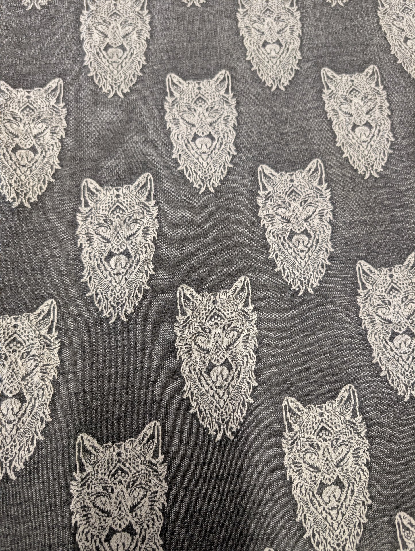 Wolf Knit Jersey/french terry - grey