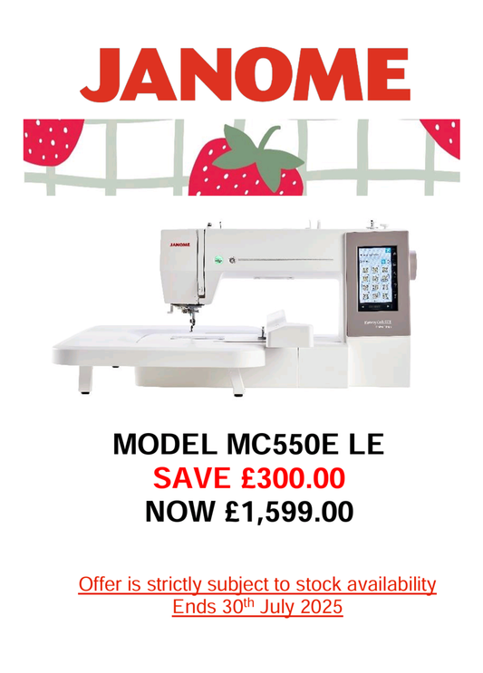 Janome Memory Craft 550LE Limited Edition Sewing Machine