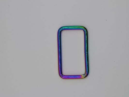 38mm Rectangle strap connector - Rainbow