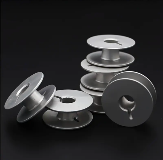 20 Industrial aluminium 2cm x 0.9cm bobbins
