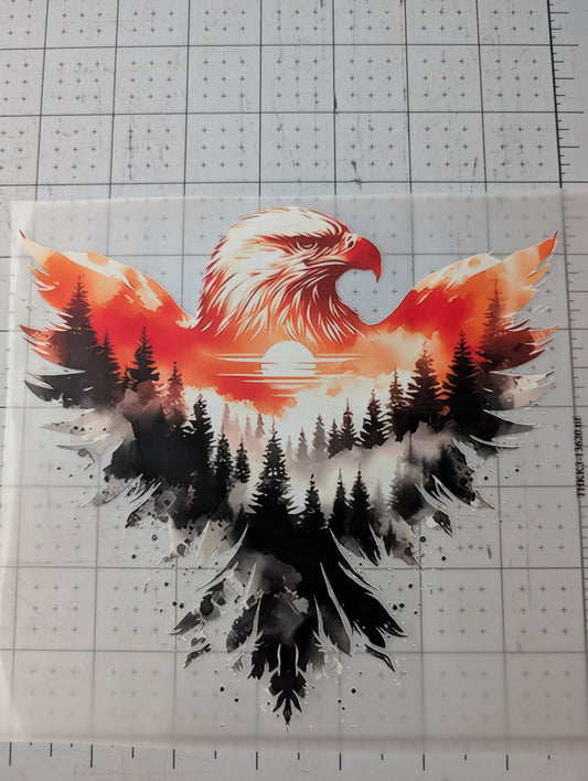 Iron on transfer - eagle 7" x 7"