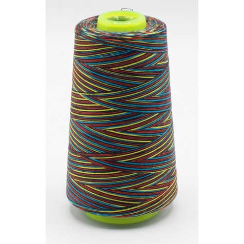 blue/yellow/red variegated overlocker cones - 113