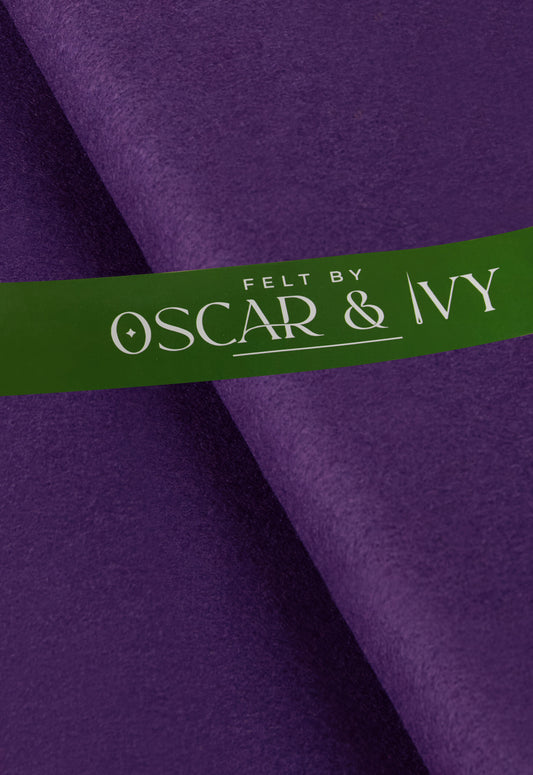 Felt - 36″/ 90cm wide, 30% wool, 70% viscose – colour 17 Purple