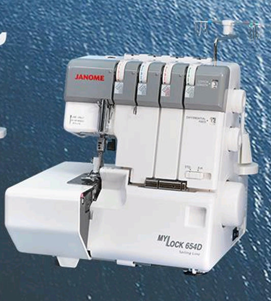 Janome 654D Overlocker - Easy Threading